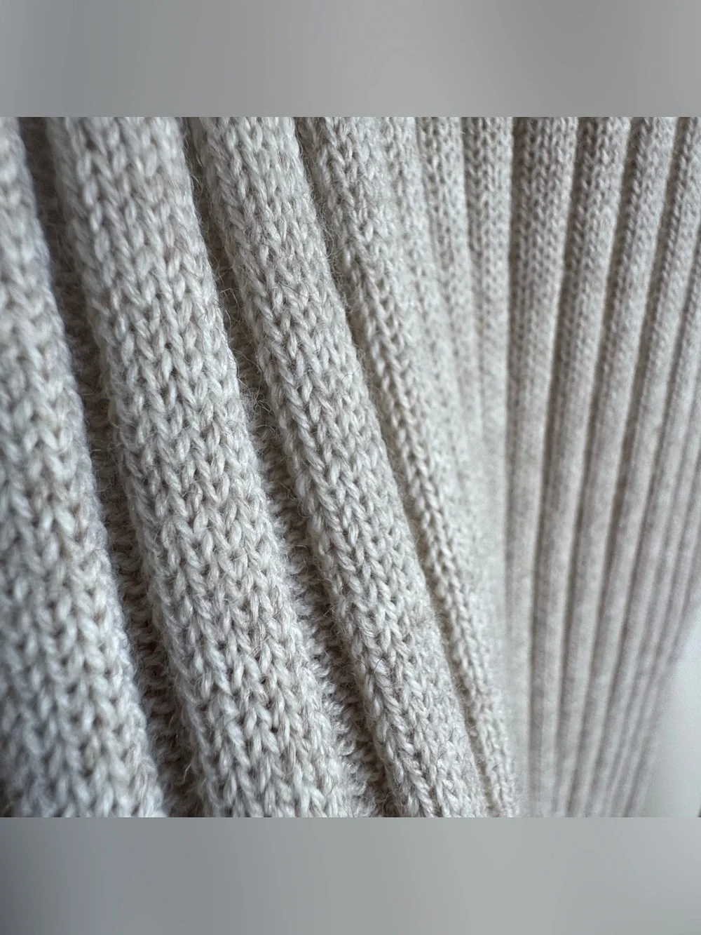 Riscatto Portofino Made in Italy Merino Wool Blend Ribbed Knit Scarf
